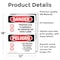 Signmission Propane Gas Flammable No Smoking Danger Sign, Vinyl Decal, 12in W x 18in L, 2PK OS-2PACK-DS-D-1218-VS-1539 - alternate 2